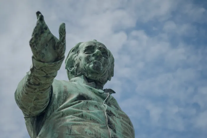 Bronzestatue von nationalist Ernst Moritz Arndt by Bernhard Afinger