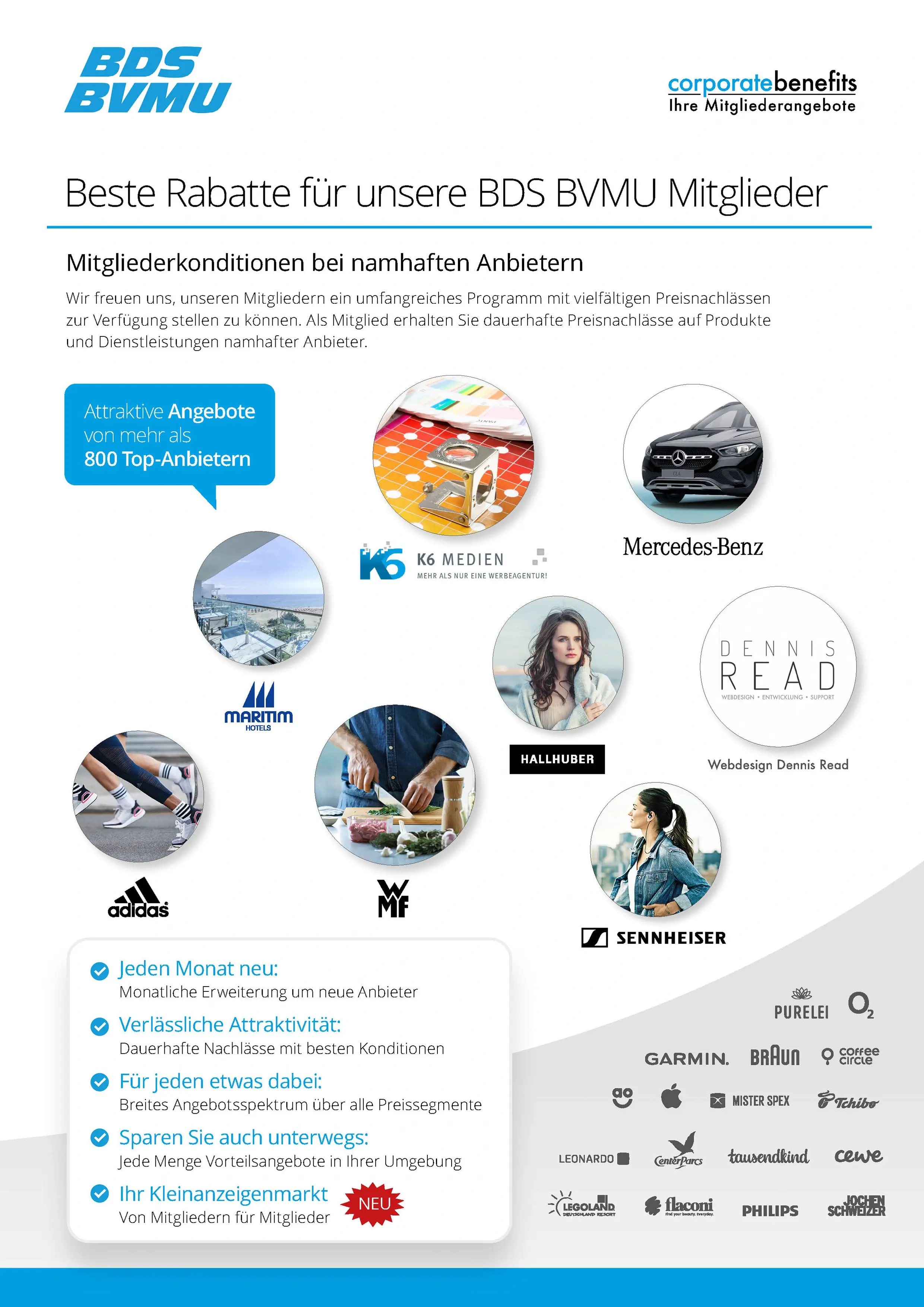 Übersicht über die Rabatte durch Kooperationspartner